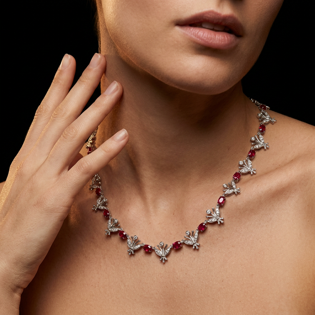 collana rubini